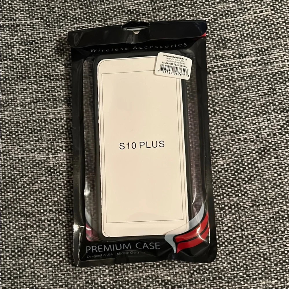 Samsung S10+ Pink Phone Case with Two-Tone Design and Durable Material